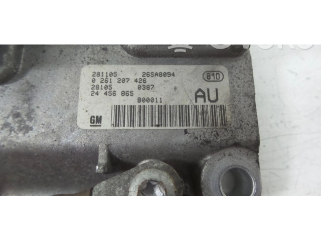 Блок управления двигателя 24456865, 0261206075   Opel Agila A