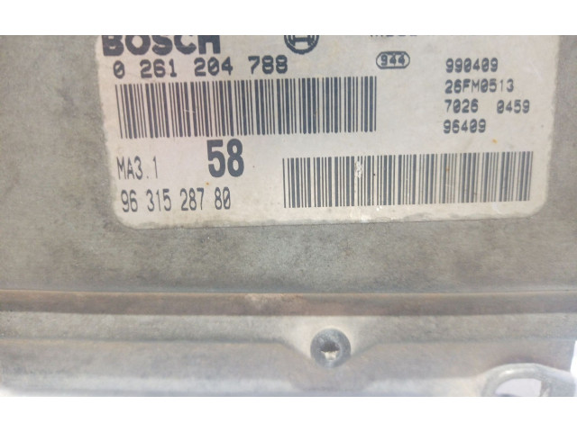 Блок управления двигателя 9631528780, 9631528780   Citroen Saxo