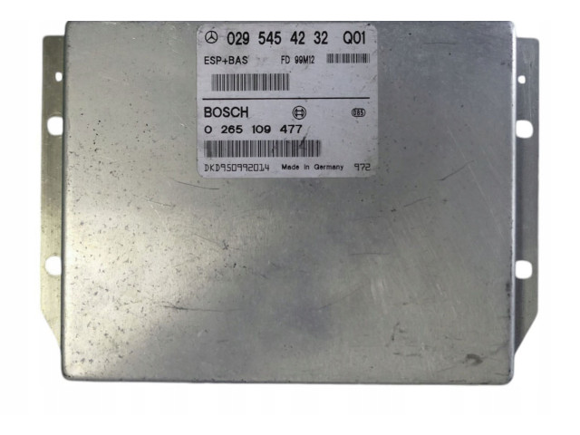 Řídící jednotka 0295454232, 0265109477   Mercedes-Benz A W168 1999