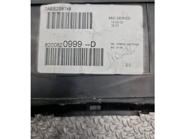 Přístrojová deska  Renault Clio III 2010 8200820999D, 7AEE209748  