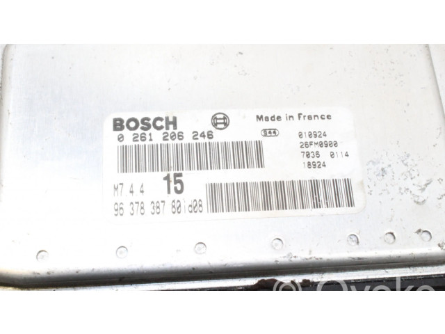 Řídící jednotka 9637838780, 0261206246   Citroen Saxo 2002