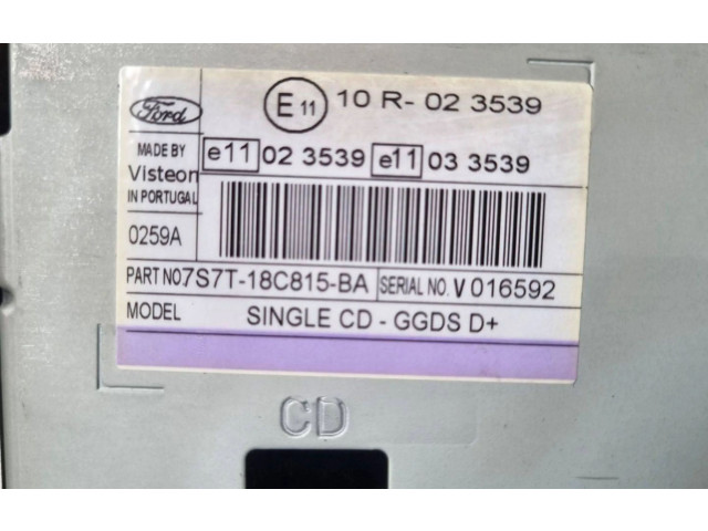 Радио/ проигрыватель CD/DVD / навигация 7S7T-18C815-BA    Ford S-MAX  QYWA 