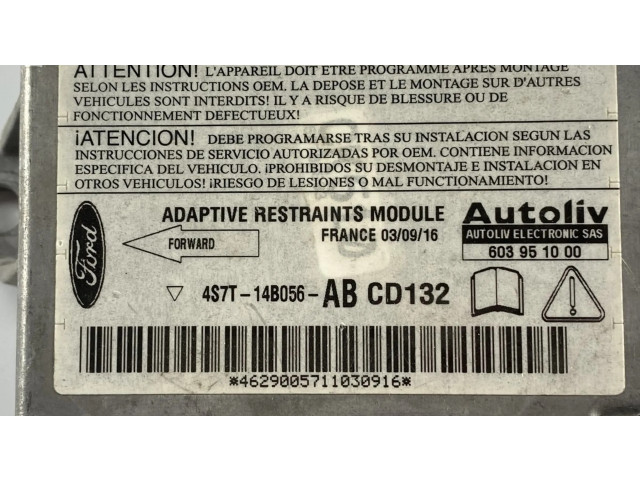 Блок подушек безопасности 4S7T-14B056-AB   Ford Mondeo Mk III