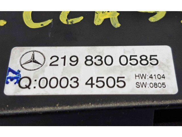 Блок управления климат-контролем A2198300585   Mercedes-Benz CLS C219