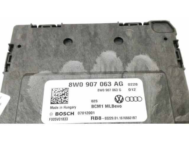 Блок комфорта 8W0907063AG, 8W0907063G   Audi Q7 4M   