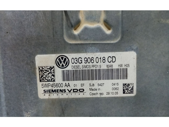 Блок управления двигателя 03G906018CD, 5WP45600AA   Volkswagen Passat Alltrack