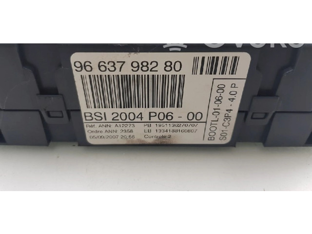   Pojistková skříňka 9663798280, 9663798280   Peugeot 207 2008