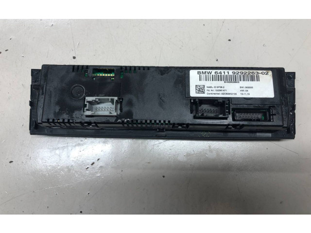 Блок управления климат-контролем 9292263, 132361471   BMW X1 E84