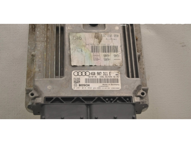 Комплект блоков управления 4G0907311E, 4G0907401   Audi A6 S6 C7 4G