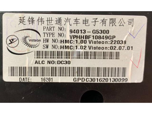 Панель приборов 94013G5300, VPHHBF10849GP   KIA Niro       