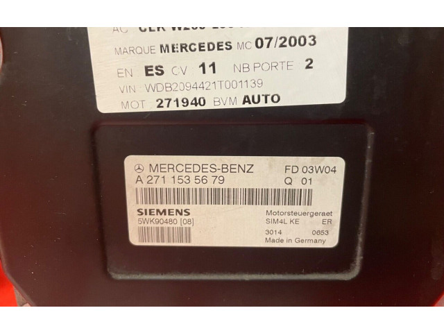 Řídící jednotka A2711535679, 5WK90480   Mercedes-Benz CLK A209 C209 2003