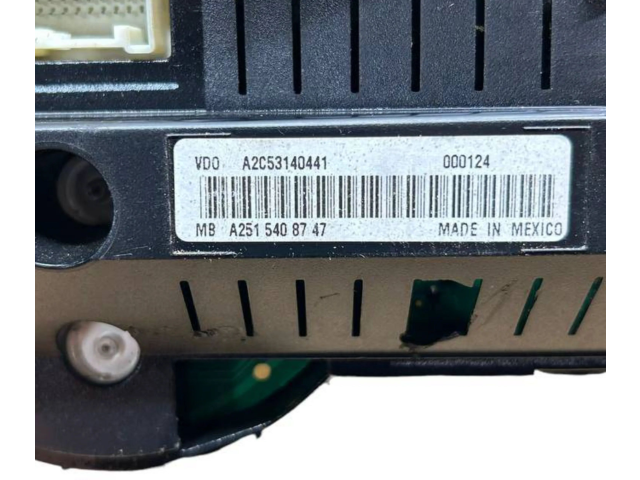 Přístrojová deska  Mercedes-Benz R W251 2007 A2515408747, A2514420321  