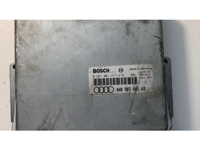 Блок управления двигателя 4A0907401AD, 0281001477   Audi 100 S4 C4