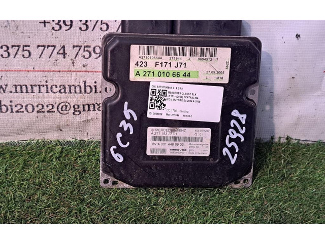 Блок управления двигателя A2710106644, 271944   Mercedes-Benz SLK R171