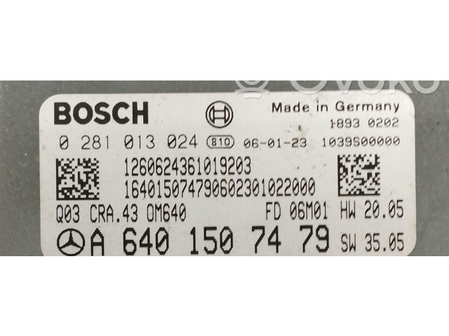 Řídící jednotka 0281013024, 0281013024   Mercedes-Benz B W245 2007