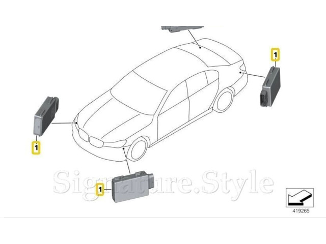 Датчик слепых зон 66325A84CF7, 5A84CF7   BMW i4