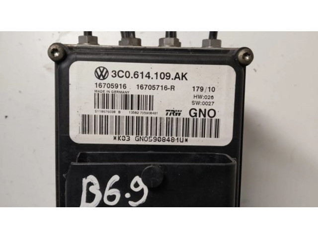Jednotka ABS 3C0614109AK, 16705916   Volkswagen PASSAT B6 2007