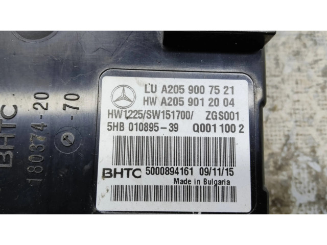 Блок управления A2059007521, 5HB01089539   Mercedes-Benz C W205