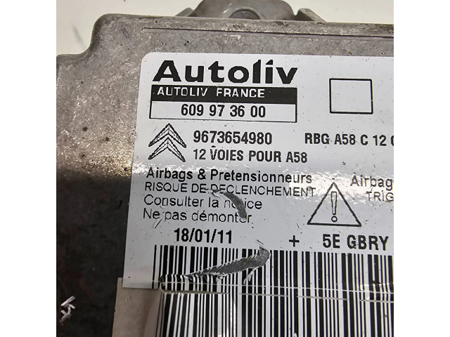 Блок подушек безопасности 9673654980, 609973600   Citroen C3 Picasso