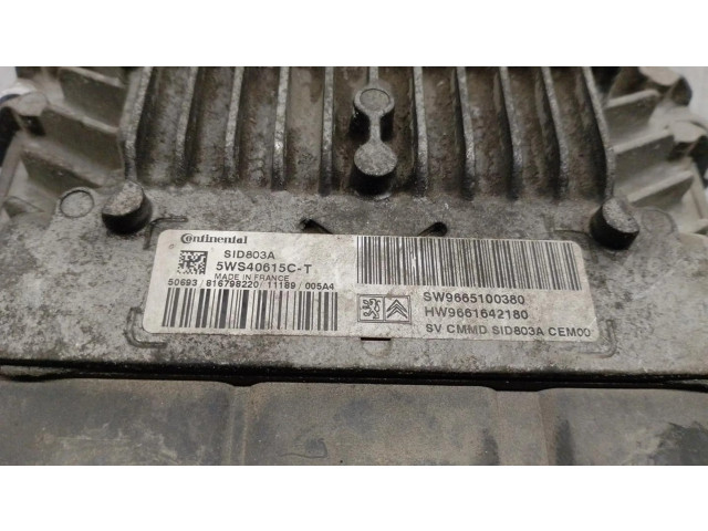 Řídící jednotka 9665100380, 5WS40615CT   Fiat Scudo 2011
