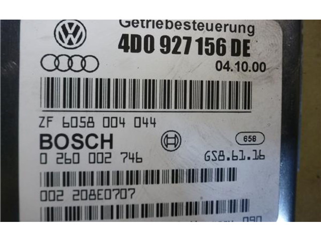Блок управления коробкой передач 260002746, 4D0927156DE   Audi A8 S8 D2 4D