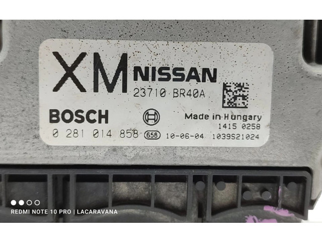 Řídící jednotka 0281014858   Nissan Qashqai 2010