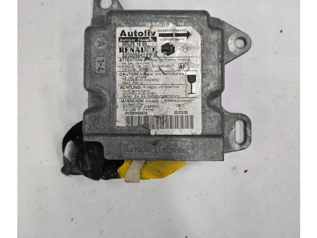 Блок управления надувных подушек 8200098401, 550751800   Renault Kangoo I