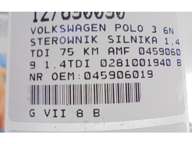 Блок управления двигателем Блок управления 045906019, 045906019   Volkswagen Polo III 6N 6N2 6NF