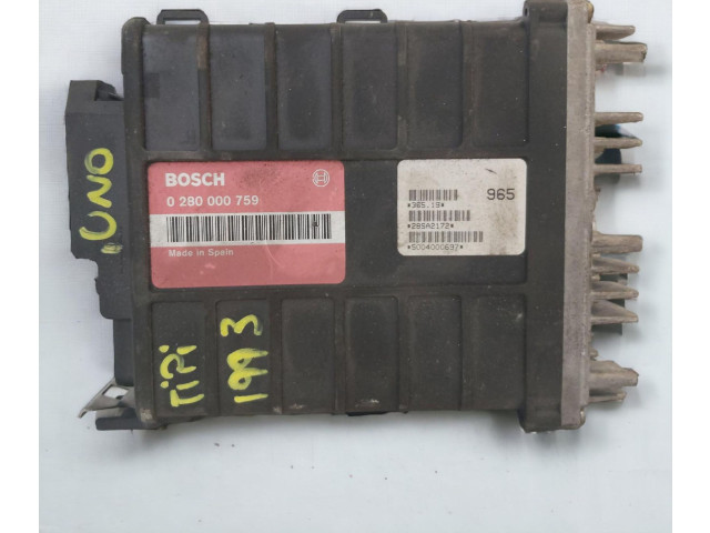 Блок управления двигателя 0280000759, 0280000759   Fiat Uno