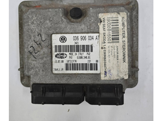 Блок управления двигателя 036906034AT, 6160054001   Volkswagen Lupo