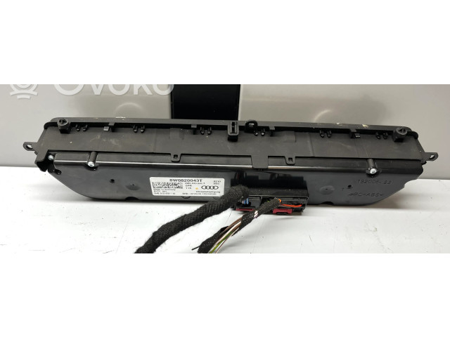 Блок управления климат-контролем 8W0820043T, 8W0820043   Audi A5