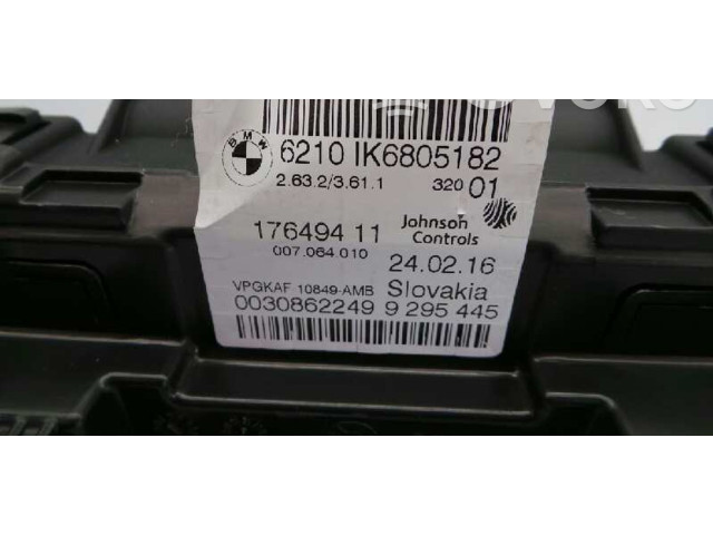 Přístrojová deska  BMW 2 F22 F23 2016 62101K6805182, E1-A3-3-2  