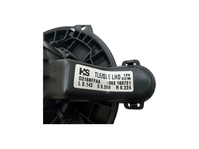Вентилятор печки    D316NFFAA, 6063160721   Hyundai Tucson TL