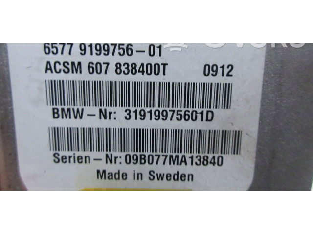 Блок подушек безопасности 9199756   BMW 7 F01 F02 F03 F04