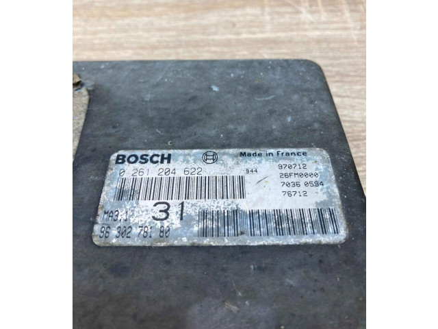 Řídící jednotka 9630278180, 0261204622   Peugeot 106 1992
