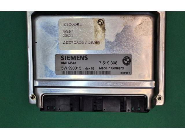 Блок управления двигателя 7519308, DMEMS43    BMW 5 E39 1996 - 2003 года