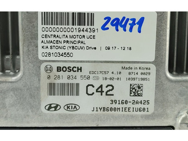 Řídící jednotka 0281034550   KIA Stonic 2017