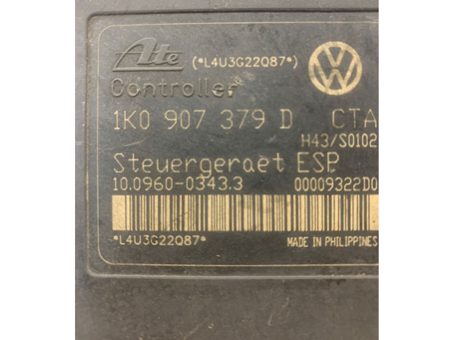 Jednotka ABS 1K0907379D, 10096003433   Audi A3 S3 8P 2003