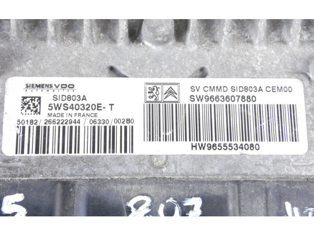 Řídící jednotka 9663607880, 5WS40320ET   Peugeot 807 2002