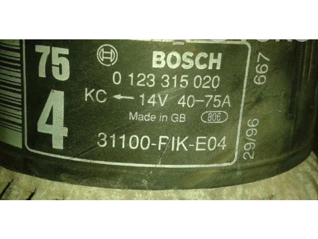 Генератор 0123315020   Honda Civic      