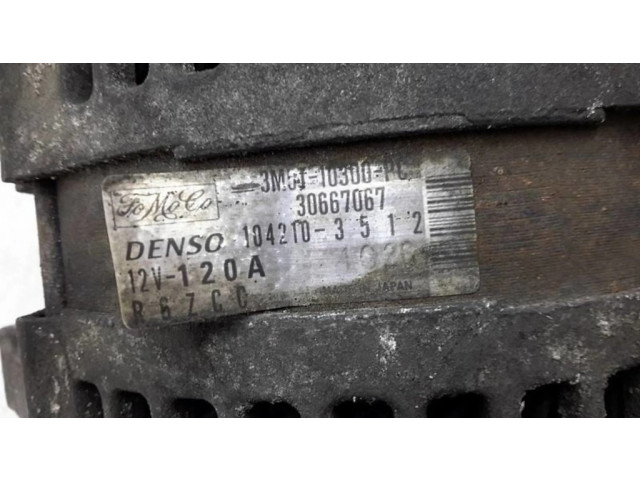 Генератор 3M5T10300PC, 1042103512   Mazda 3 1.6     