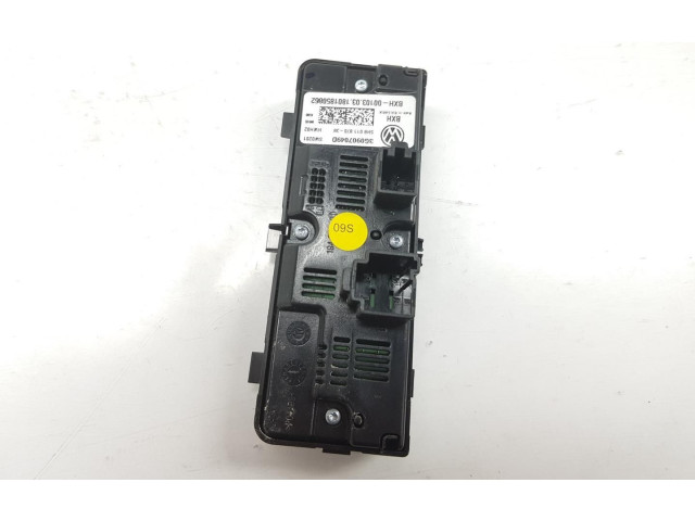 Блок управления климат-контролем 3G0907049D, 3G0907049D   Volkswagen Tiguan Allspace