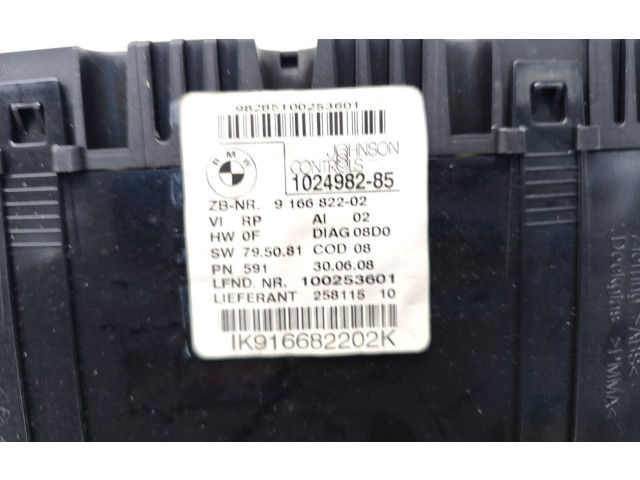 Přístrojová deska  BMW 1 E81 E87 2008 9166822, 100253601  