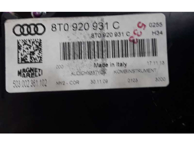 Přístrojová deska  Audi A5 8T 8F 2010 8T0920931C, 8T0920931C  