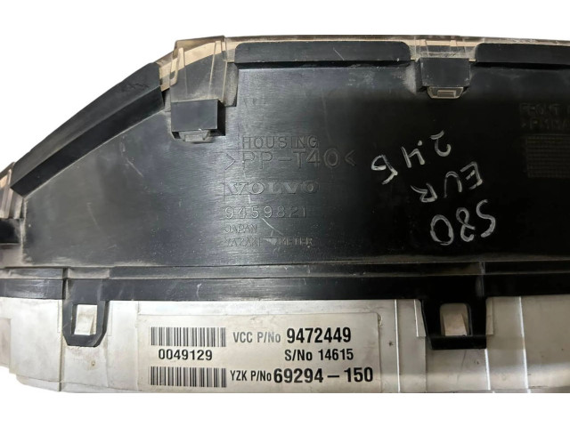 Přístrojová deska  Volvo S80 2002 9472449, 9459821  
