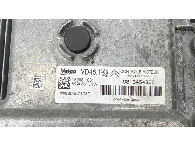 Řídící jednotka 9806671980, 9813454380   Peugeot 308 2007