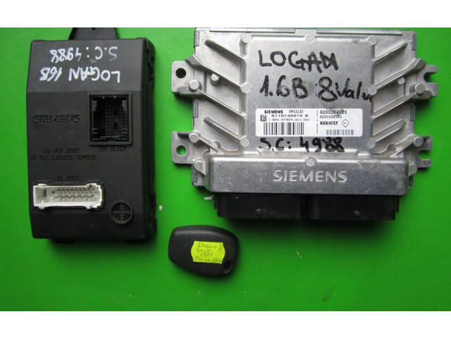 Комплект блоков управления 8200369625, 8200369625   Dacia Logan I
