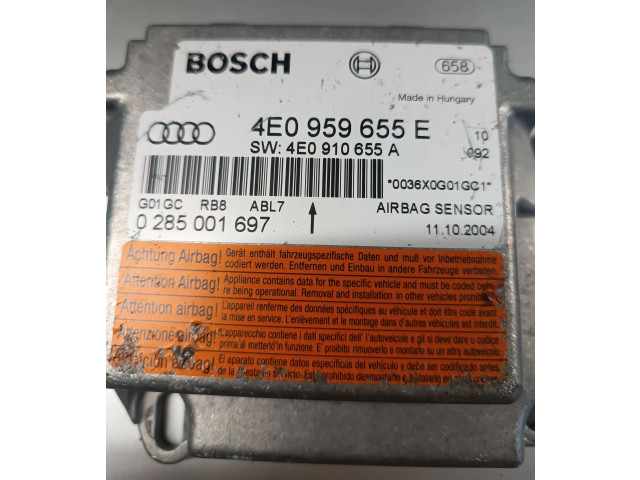 Блок подушек безопасности 4E0959655E, 4E0910655A   Audi A8 S8 D3 4E