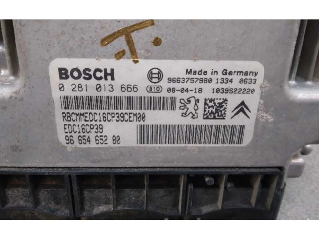 Řídící jednotka 9665465280, 0281013666   Citroen C-Crosser 2009