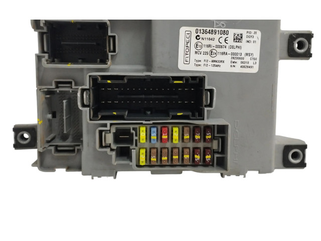 Pojistková skříňka Řídící jednotka BSM 01364891080   Fiat Fiorino 2010